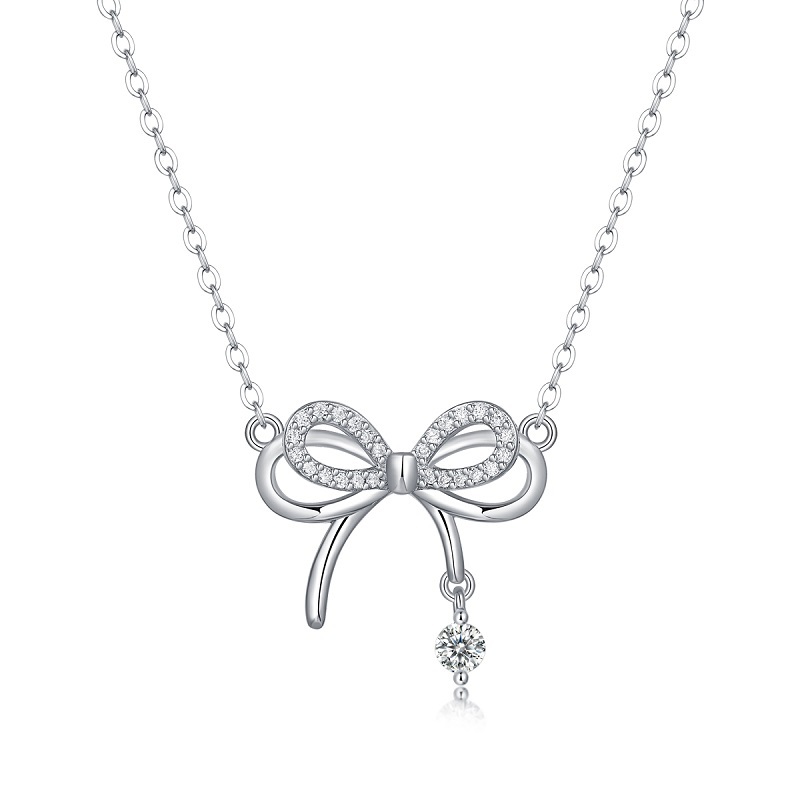 Modern Geometric Moissanite Necklace