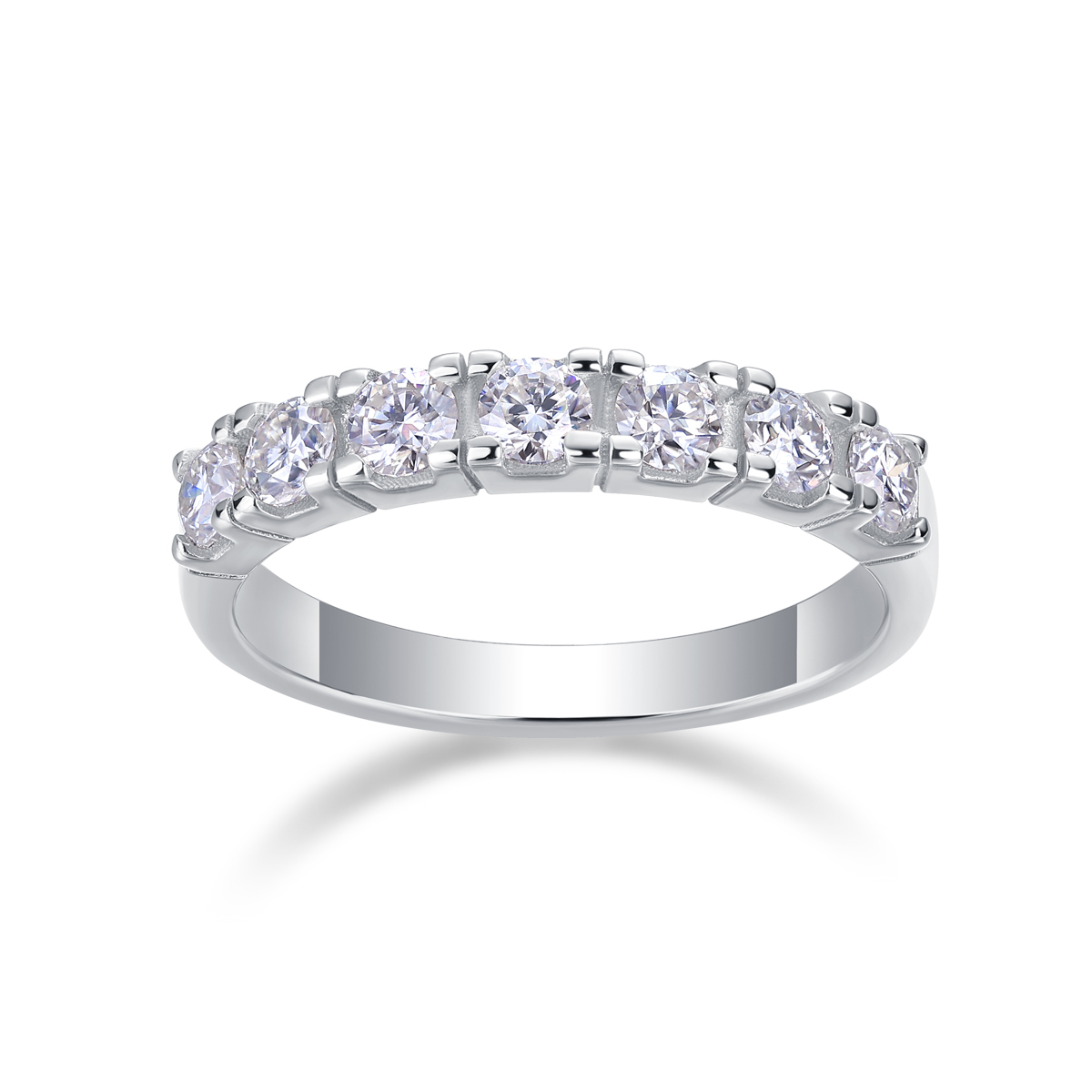 Sterling Silver Moissanite Bridal Set