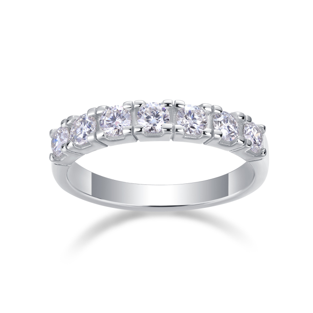Sterling Silver Moissanite Bridal Set