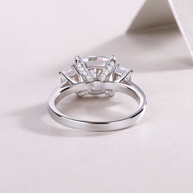 Sterling Silver Moissanite Eternity Band