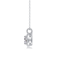 Elegant Moissanite Solitaire Pendant Necklace