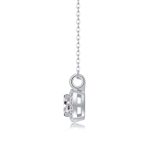 Elegant Moissanite Solitaire Pendant Necklace