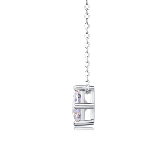 Lab-Created Diamond Sparkle Pendant: Moissanite Necklace
