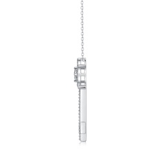 Timeless Moissanite Halo Pendant Necklace