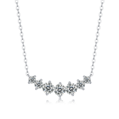 Affordable Luxury: Brilliant Moissanite Necklace