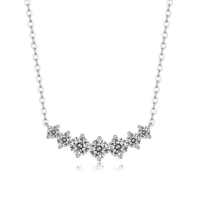 Affordable Luxury: Brilliant Moissanite Necklace