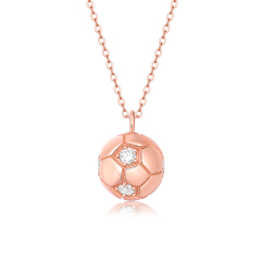Moissanite Soccer Ball Pendant