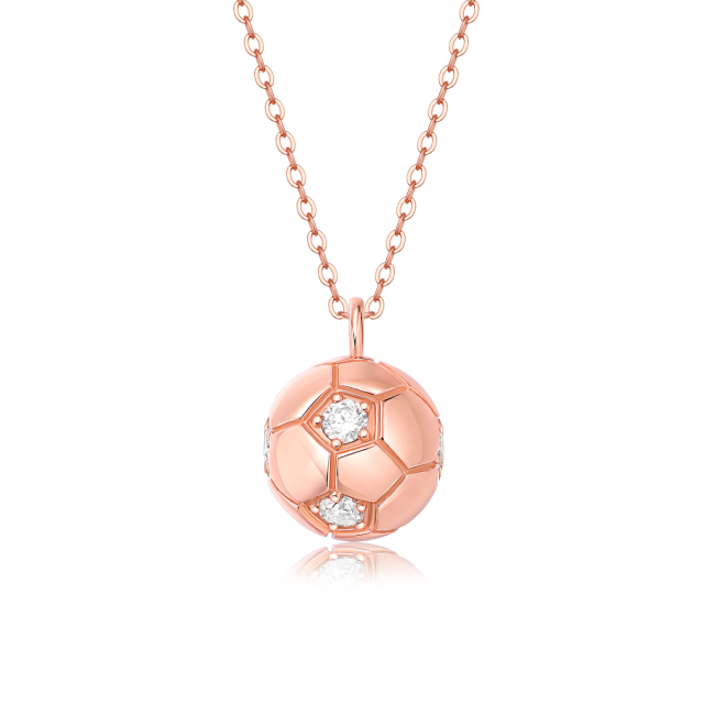 Moissanite Soccer Ball Pendant