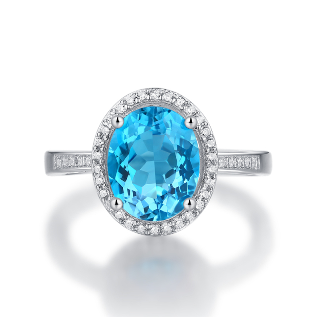 Labradorite Gemstone Statement Ring