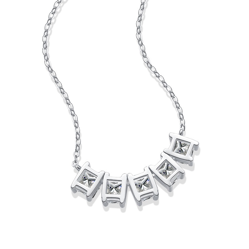 Moissanite Cross and Chain Set