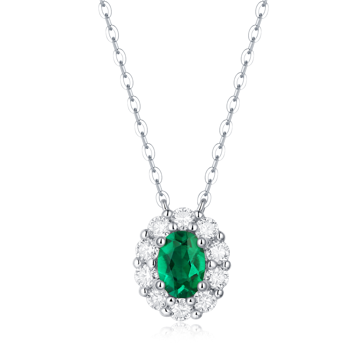 Emerald-Cut Aquamarine Silver Pendant