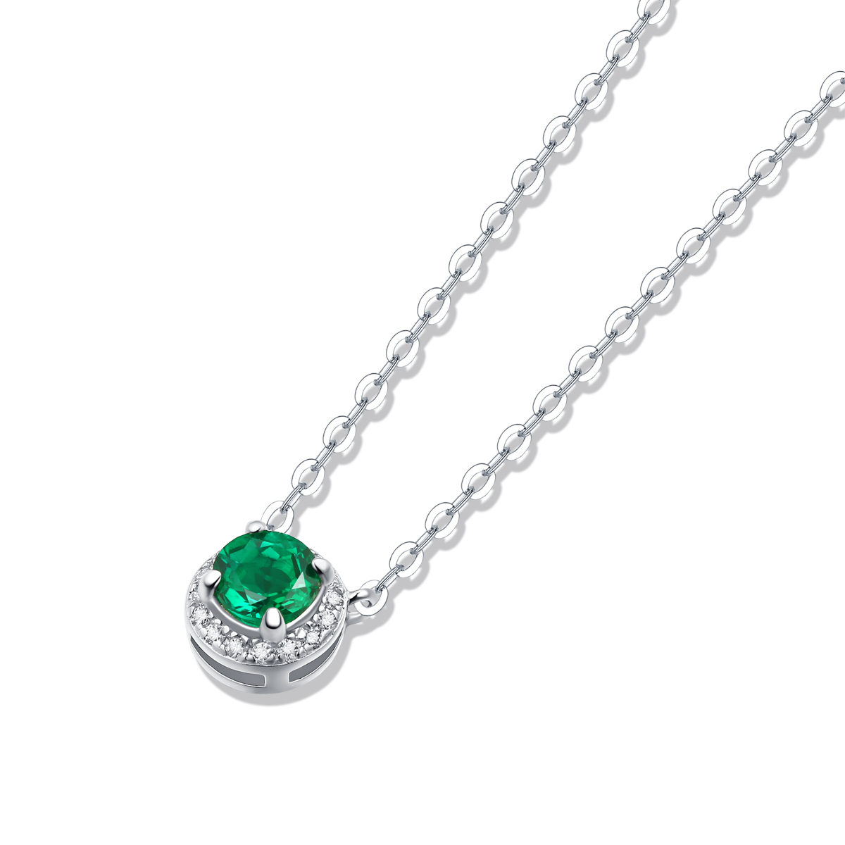 Sapphire and Silver Bar Necklace