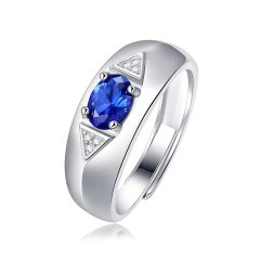 Blue Topaz Sterling Silver Cocktail Ring