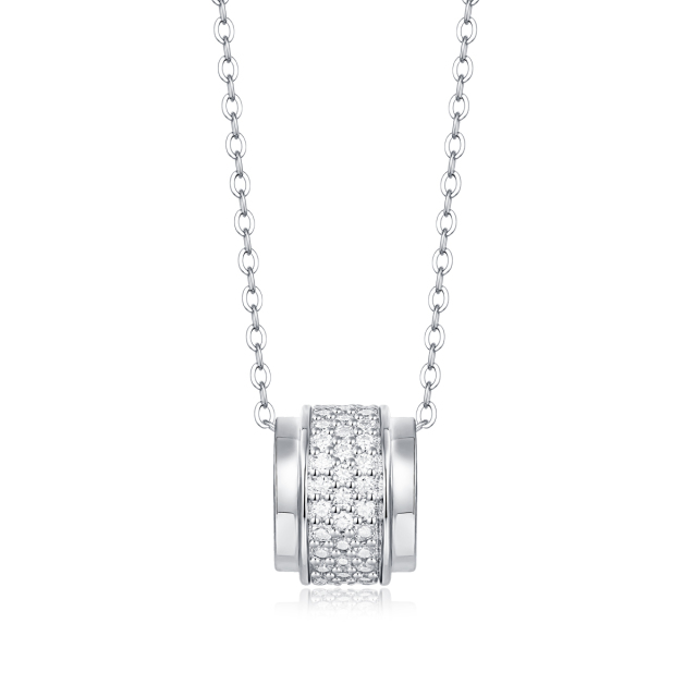 Art Deco Style Moissanite Pendant