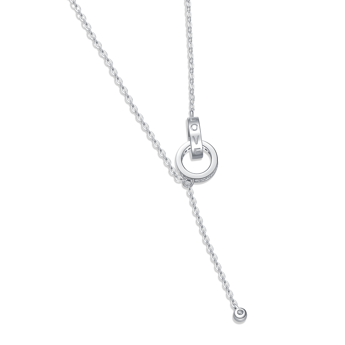 Classic Round Moissanite Diamond Pendant Necklace