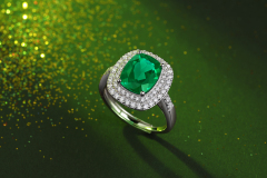 Emerald-Cut Aquamarine Silver Ring