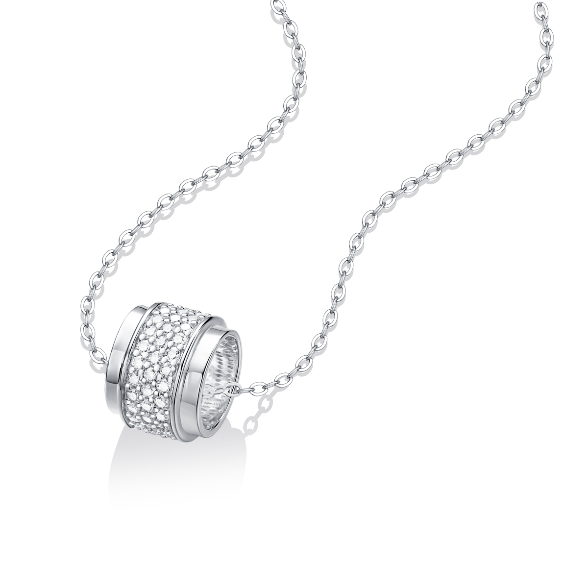 Delicate Moissanite Lariat Necklace