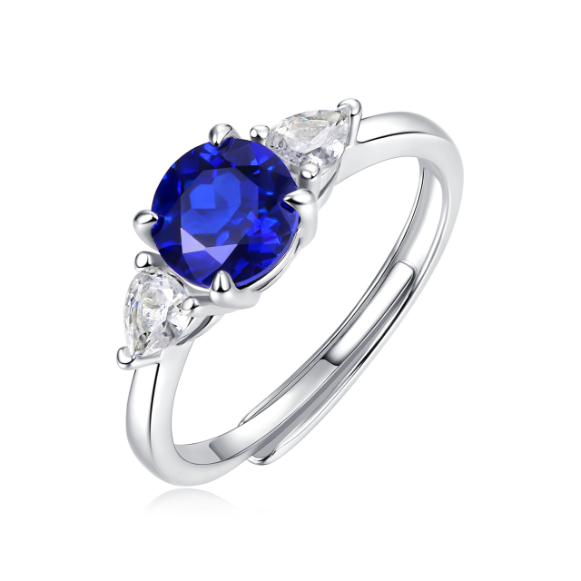 Blue Topaz Sterling Silver Cocktail Ring