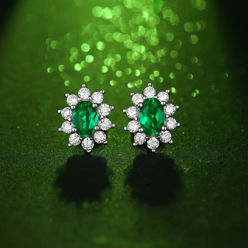 Turquoise and Sterling Silver Boho Chic Studs Earrings