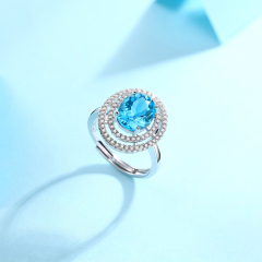 Labradorite Gemstone Statement Ring