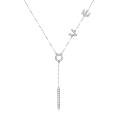 Classic Round Moissanite Diamond Pendant Necklace