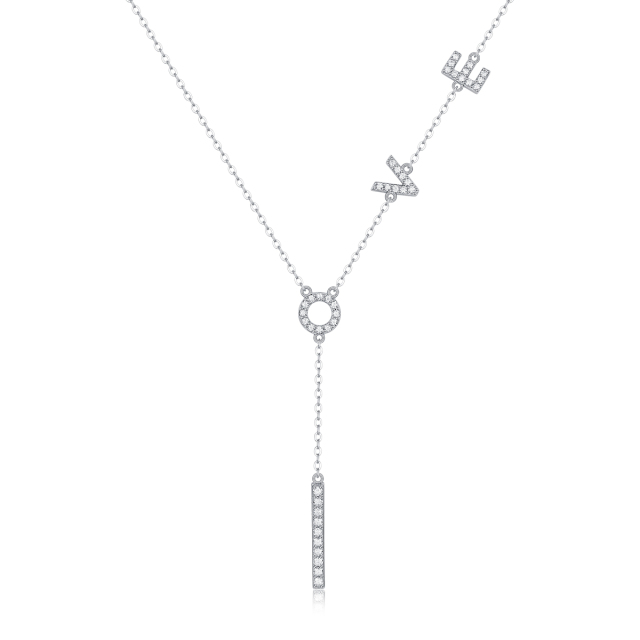 Classic Round Moissanite Diamond Pendant Necklace