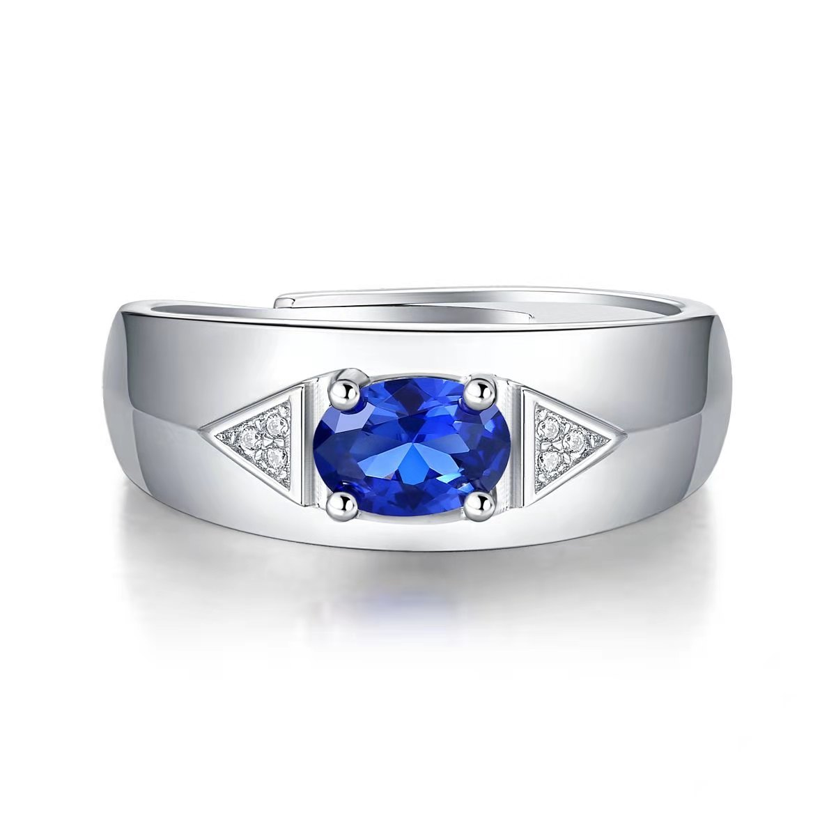Blue Topaz Sterling Silver Cocktail Ring