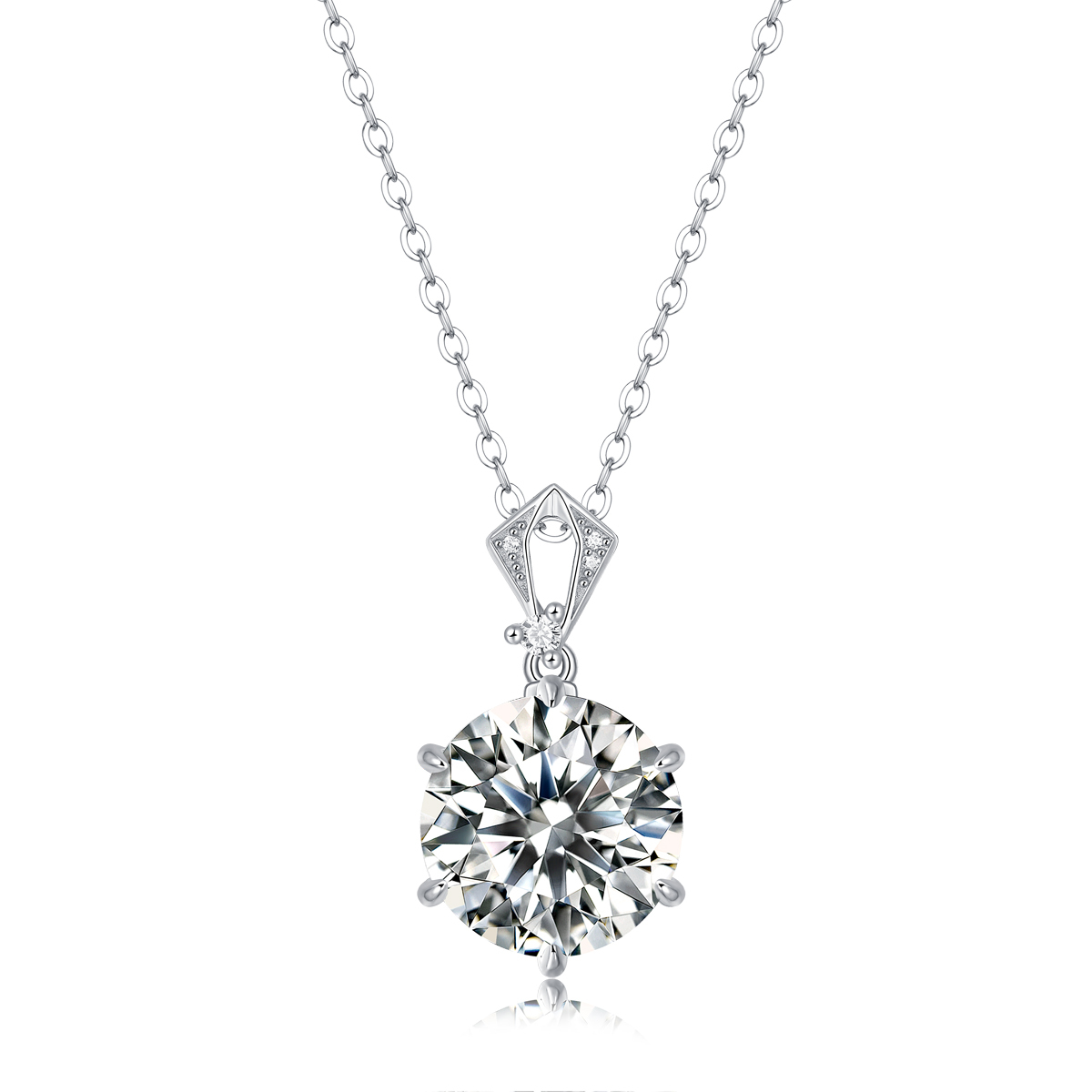Customizable Moissanite Diamond Pendant Jewelry