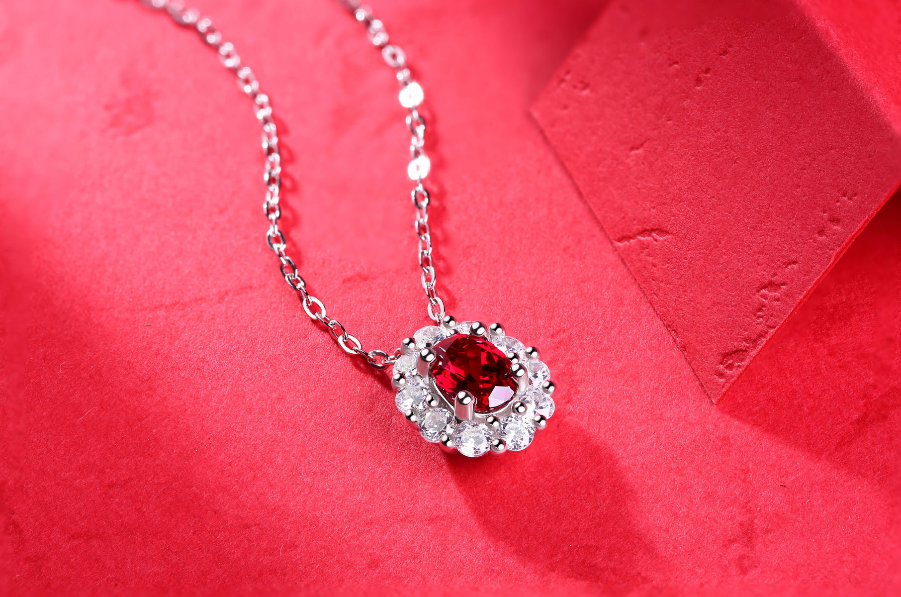 Rose Quartz Silver Love Knot Necklace