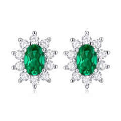 Classic Round Moissanite Diamond Stud Earrings