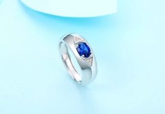 Blue Topaz Sterling Silver Cocktail Ring