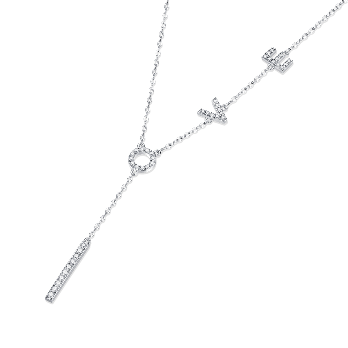 Classic Round Moissanite Diamond Pendant Necklace