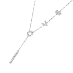 Classic Round Moissanite Diamond Pendant Necklace