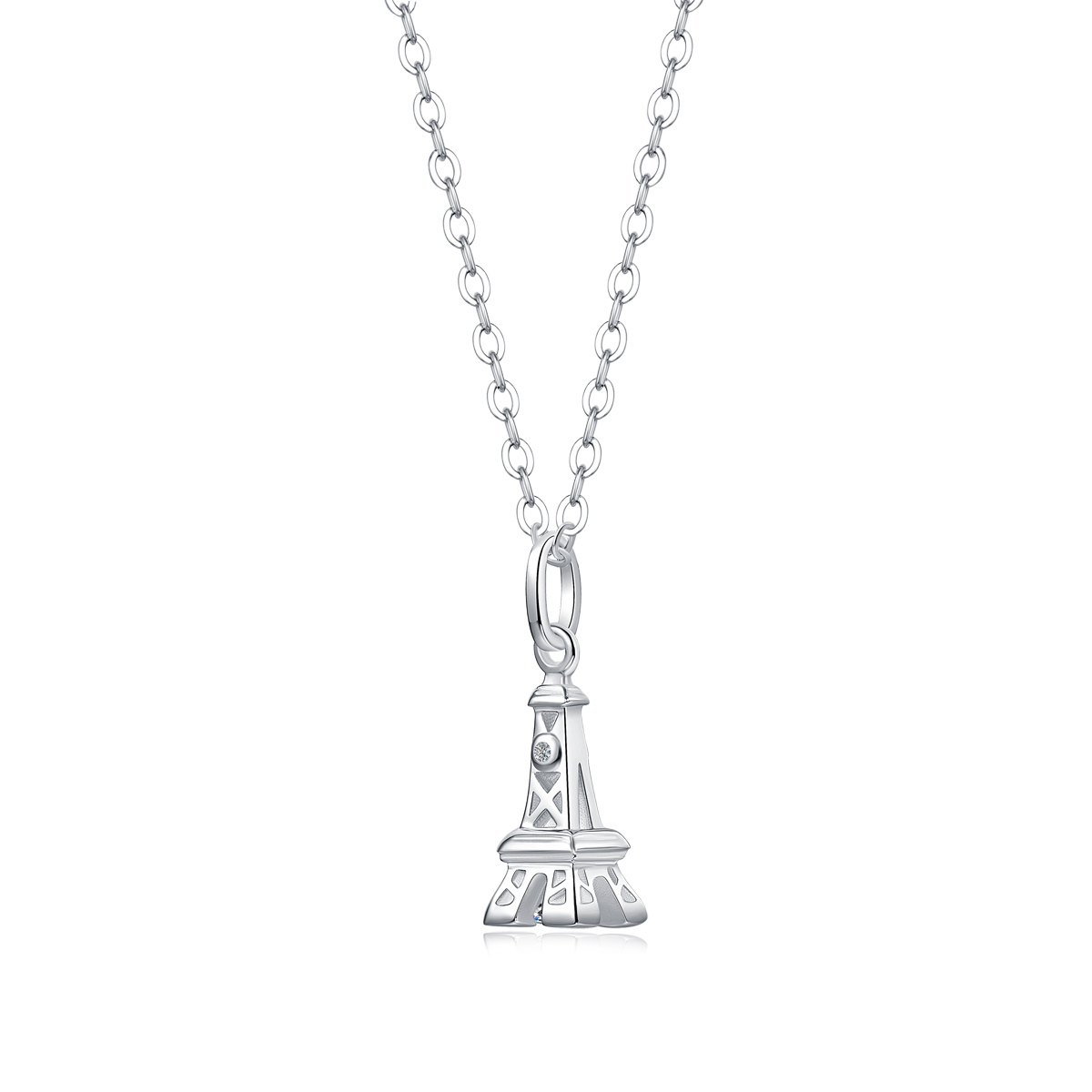 Timeless Moissanite Halo Pendant Necklace