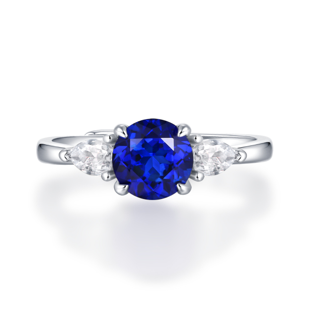 Blue Topaz Sterling Silver Cocktail Ring