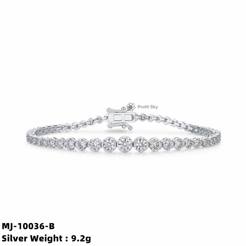 Moissanite Solitaire Diamond Bracelet