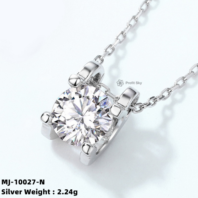 Customizable Moissanite Diamond Pendant