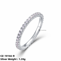 Modern Minimalist Silver Stacking Ring Set