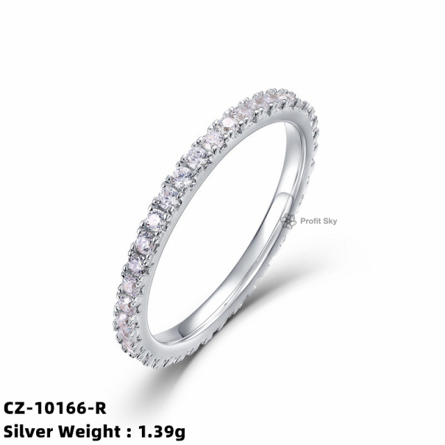 Modern Minimalist Silver Stacking Ring Set
