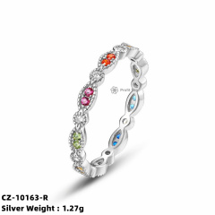 Modern Minimalist Silver Stacking Ring Set