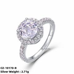 Ruby and Silver Vintage Filigree Ring
