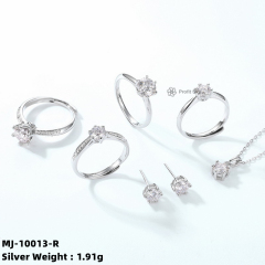Vintage Filigree Moissanite Silver Ring