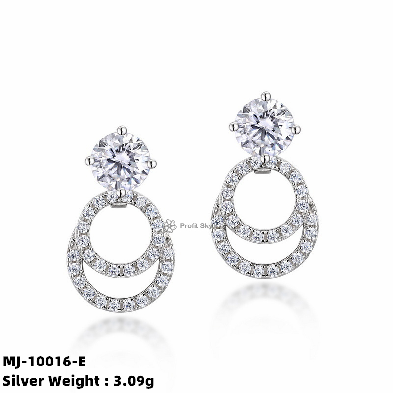 Customizable Moissanite Diamond Studs