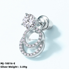 Customizable Moissanite Diamond Studs