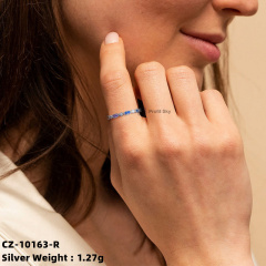 Modern Minimalist Silver Stacking Ring Set