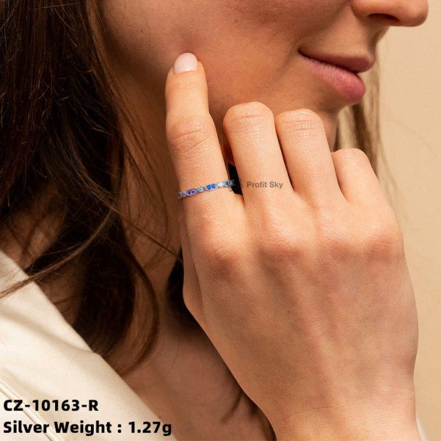 Modern Minimalist Silver Stacking Ring Set