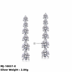 Moissanite Starburst Stud Earrings