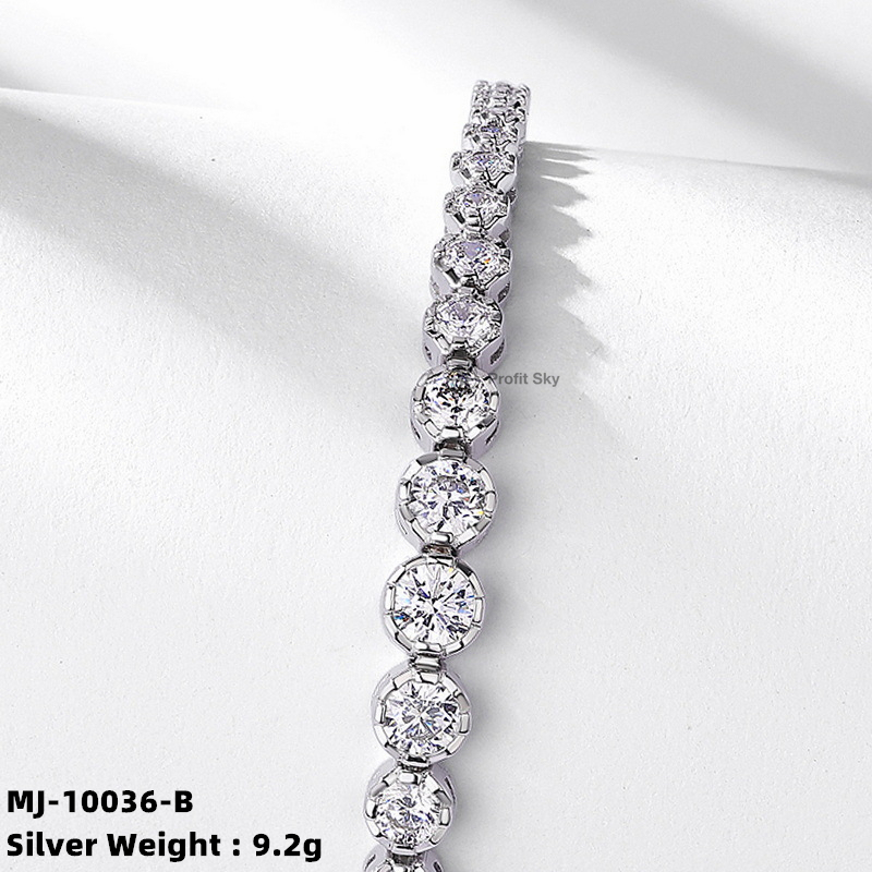 Moissanite Solitaire Diamond Bracelet