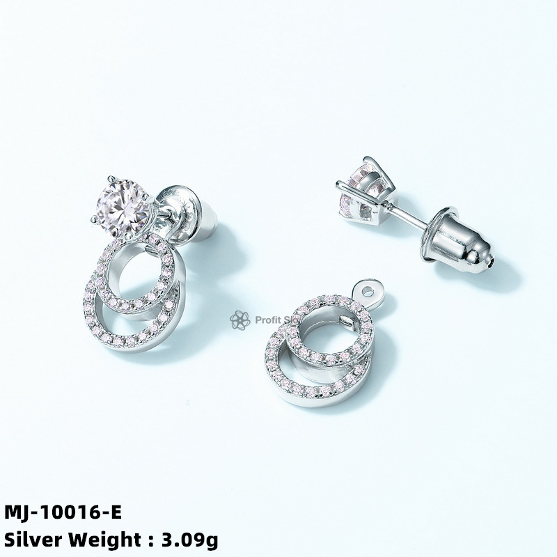 Customizable Moissanite Diamond Studs