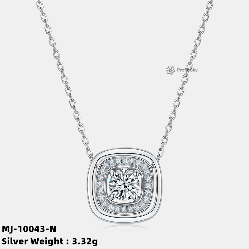 Pear-Shaped Moissanite Diamond Pendant